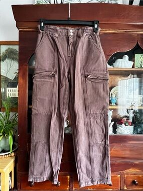 PacSun Women's Mauve-Brown Cargo Pants